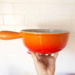 Vintage Le Creuset Flame Orange saucepan Size #22